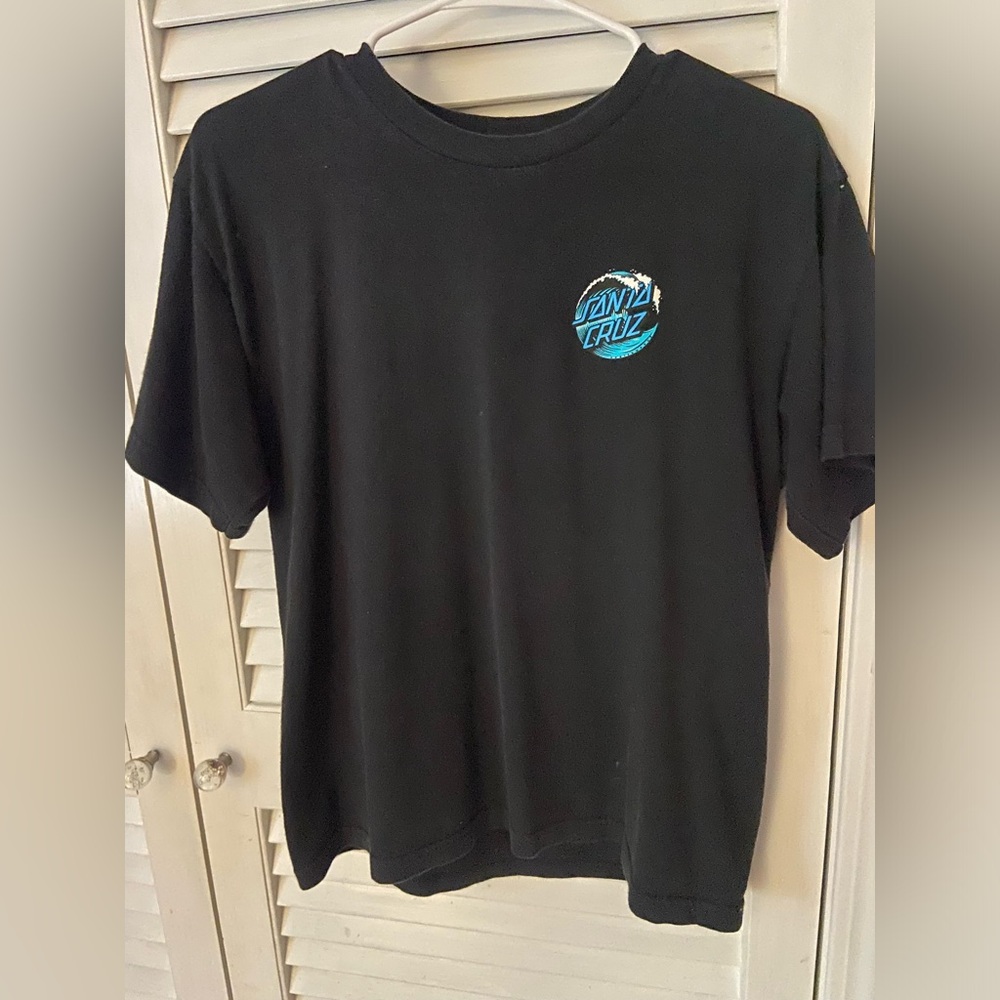 Santa Cruz youth black short sleeve jersey XL gently worn